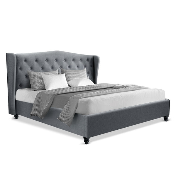 Vogue King Bed Frame - Grey