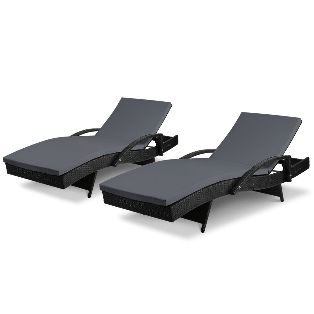 Outdoor Lounge Set - Black
