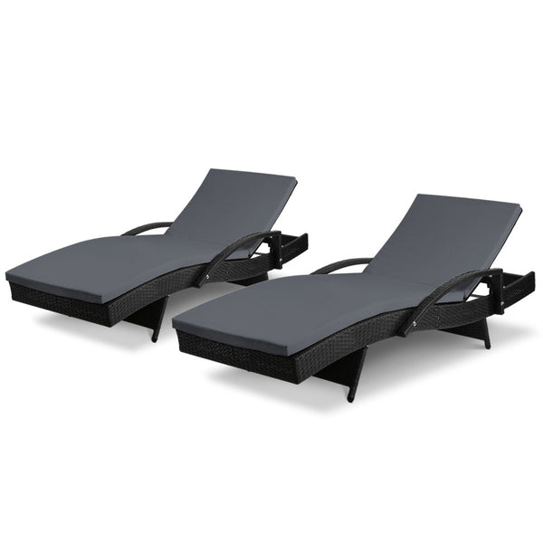 Outdoor Lounge Set - Black