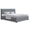 Maddie Queen Fabric Gas Lift Bed - Grey