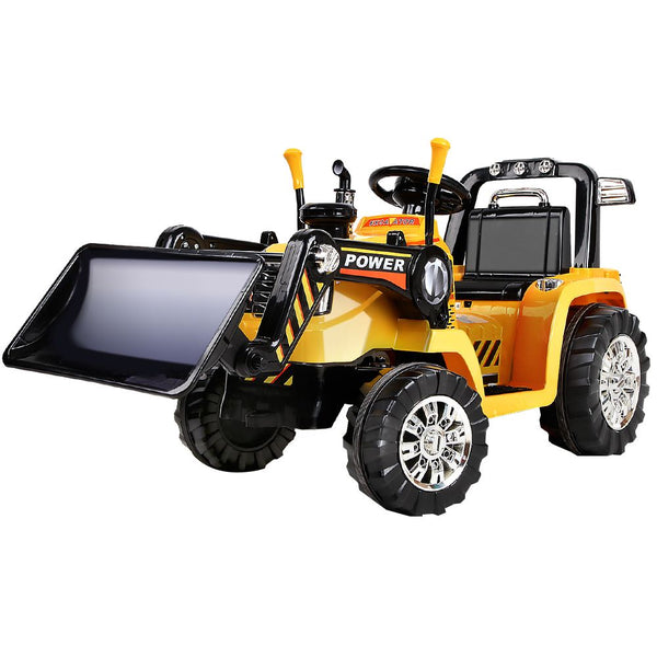 Kool Kids Ride On Electric Bulldozer/ Digger - Yellow & Black